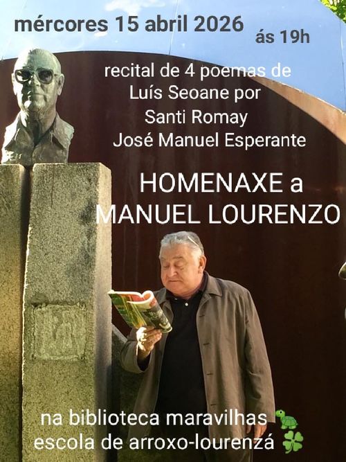 Homenaxe a Manuel Lourenzo.